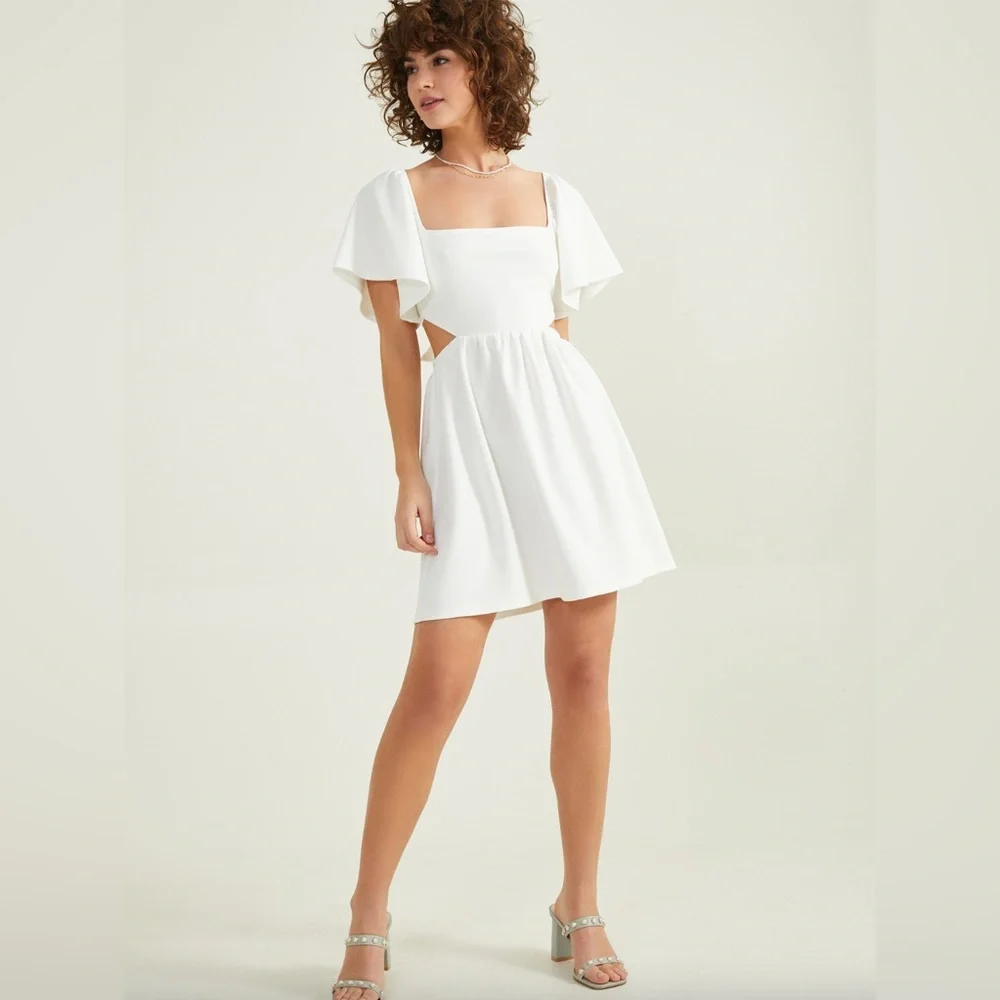 New with tags altard state holland flutter sleeve dress